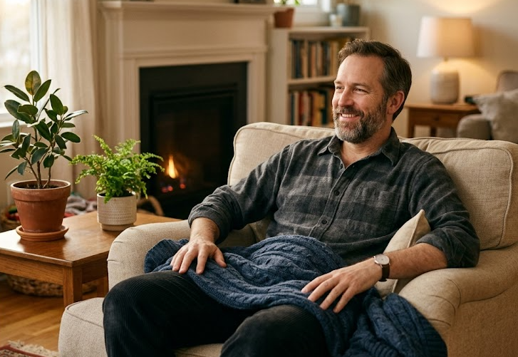 Természetes fényű, meleg szoba – esti regenerálódás